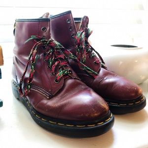 Maroon Dr. Martens